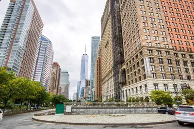a view of a city with tall buildings at Financial District studio w gym doorman NYC-1289 in New York