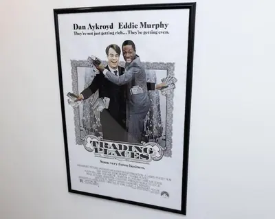 a picture of a framed poster of the trending place at Thena Hotel 2nd Floor Studio Unit4 in Philadelphia